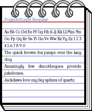 PoynderLight Font