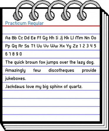 Practicum Regular Font