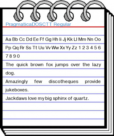 PragmaticaDOSCTT Regular Font
