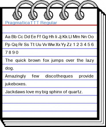 PragmaticaTTT Regular Font