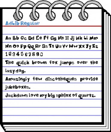 AdLib Regular Font