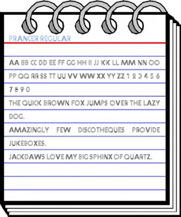 Prancer Regular Font