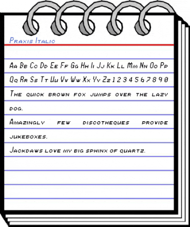 Praxis Italic Font
