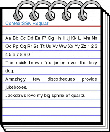 ContextSSK Regular Font