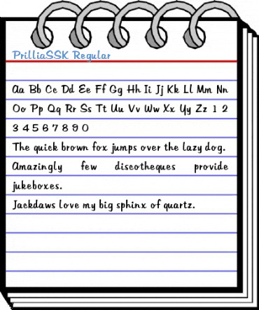 PrilliaSSK Regular Font