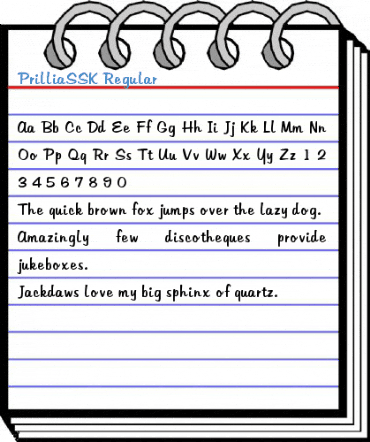PrilliaSSK Regular Font