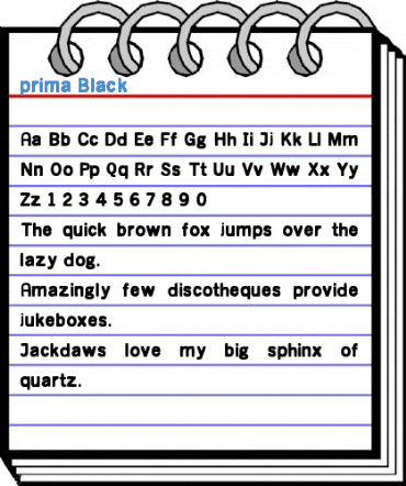 prima Black Font