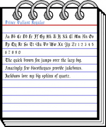 Prince Valiant Regular Font