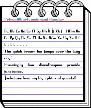 PrinceAlbertCondensed Regular Font