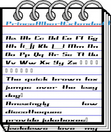 PrinceAlbertExtended Font