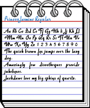 PrincessJasmine Regular Font