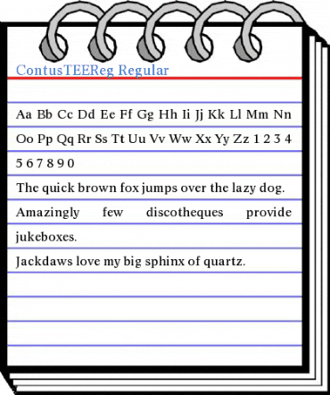 ContusTEEReg Regular Font