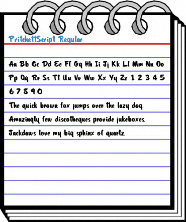 PritchettScript Regular Font