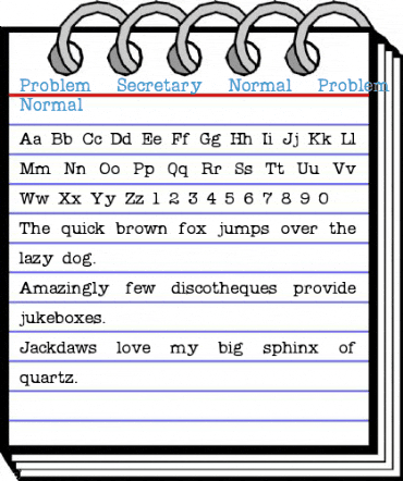 Problem Secretary Normal Problem Secretary Normal Font