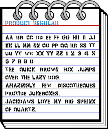 product Regular Font