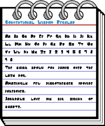 Conventional Wisdom Regular Font