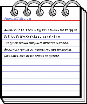 ProfileSC Medium Font