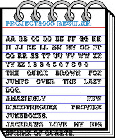 Project3000 Regular Font