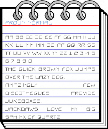 Proun Normal Font