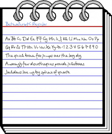 BetinaScriptC Regular Font