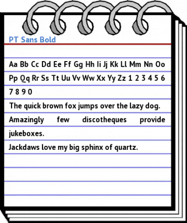 PT Sans Bold Font