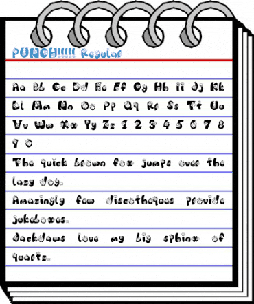 PUNCH!!!!! Regular Font