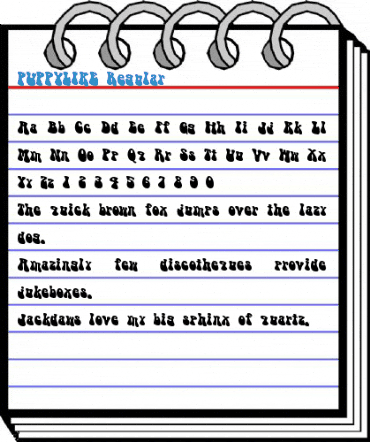 PUPPYLIKE Regular Font