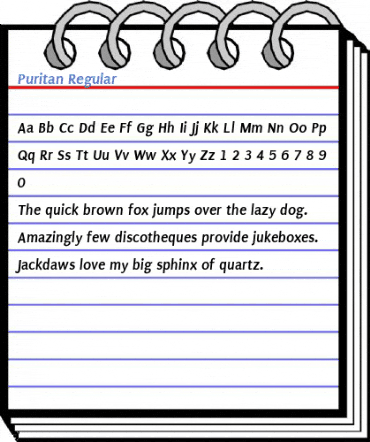 Puritan Regular Font