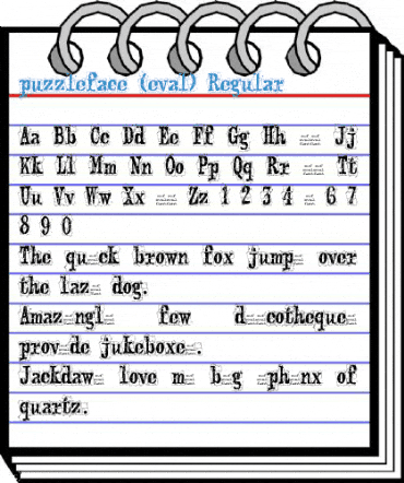 puzzleface (eval) Regular Font