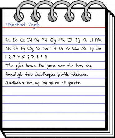 HandFont Regula Font