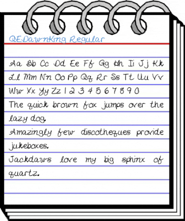 QEDawnKing Regular Font
