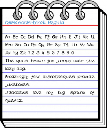 QEMarionMitchell Regula Font