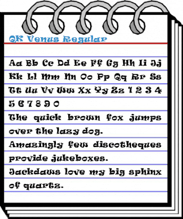 QK Venus Regular Font