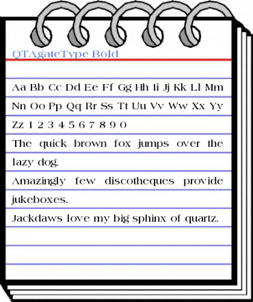 QTAgateType Font