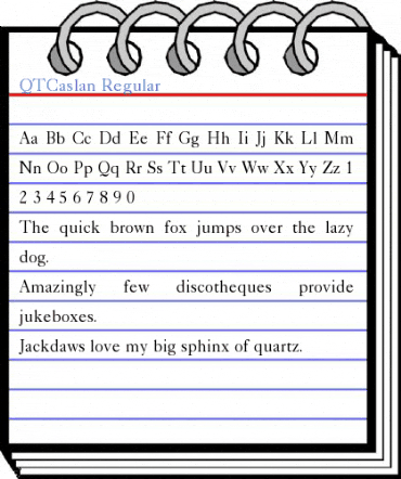 QTCaslan Font