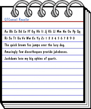 QTCasual Regular Font