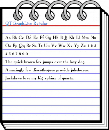 QTGraphLite Font