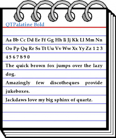 QTPalatine Font