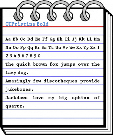 QTPristine Bold Font