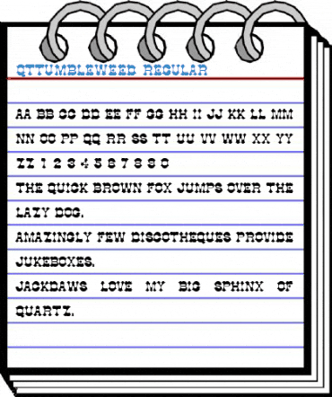 QTTumbleweed Regular Font