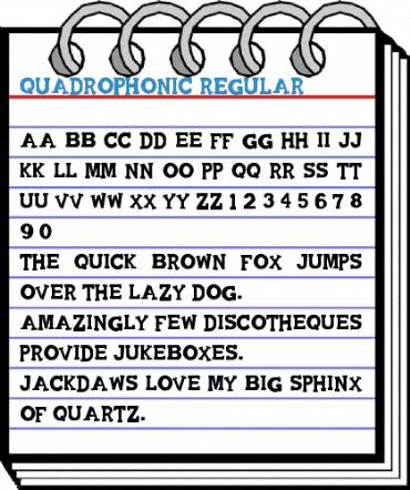 Quadrophonic Regular Font