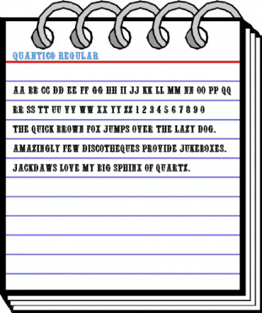 Quantico Regular Font