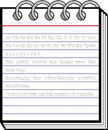 CooperBlaOutDOu1 Regular Font