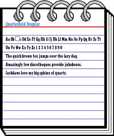 QuarterBold Regular Font