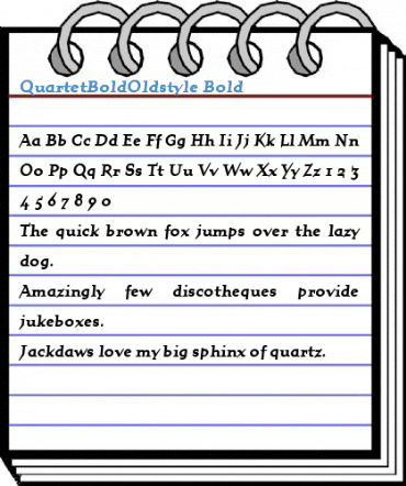 QuartetBoldOldstyle Font