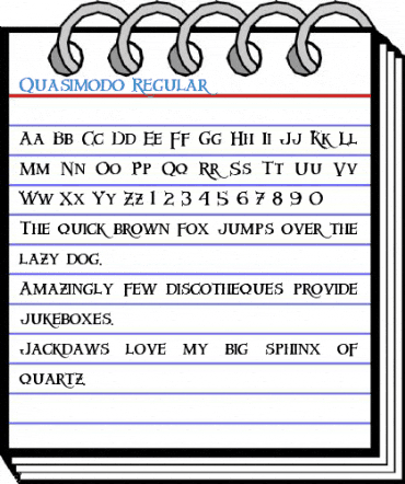 Quasimodo Regular Font