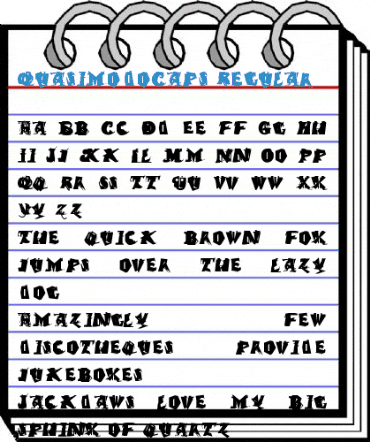 QuasimodoCaps Regular Font