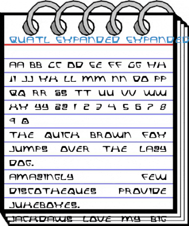 Quatl Expanded Expanded Font
