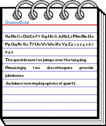 Quaxy Bold Font