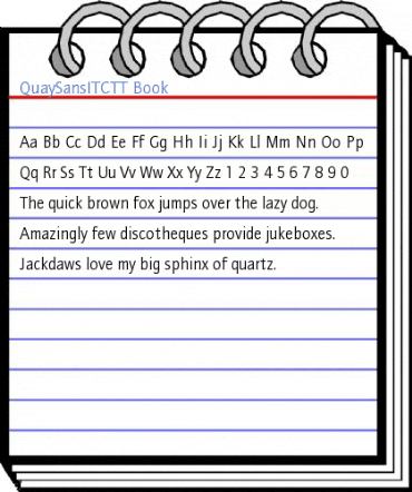 QuaySansITCTT Book Font